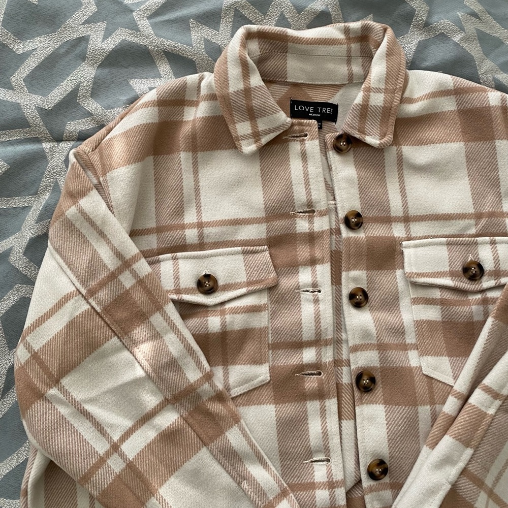 Brown Plaid Shacket